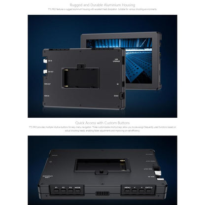 FEELWORLD T7S Pro 7-inch 2000nit High Brightness Filed Camera Video Monitor 3G SDI 4K 60Hz HDMI-compatible 1920 x 1200 IPS Screen, T7S Pro