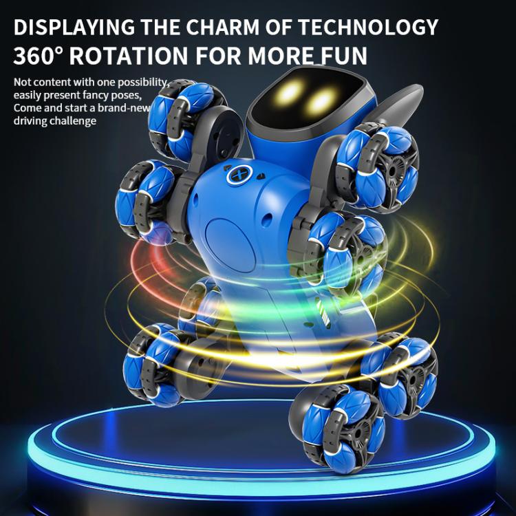 JJR/C Q200 Small Eight-wheeled Multi-function Remote Control Robot Dog with RC Watch