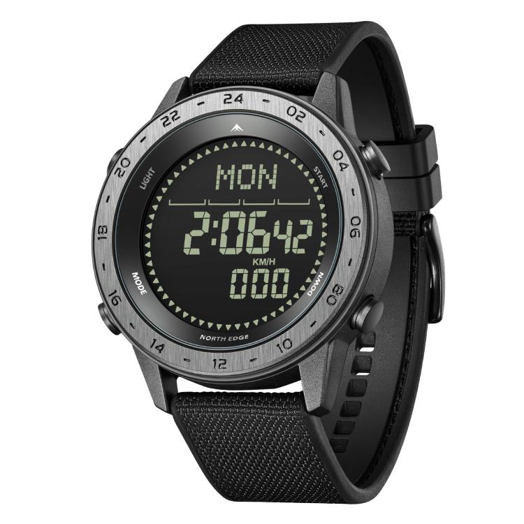 NORTH EDGE TANK 3 Outdoor Waterproof Men Sports Watch Support Pedometer and Compass
