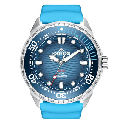 NORTH EDGE TRITON Outdoor Dive Men Solar Luminous Quartz Watch