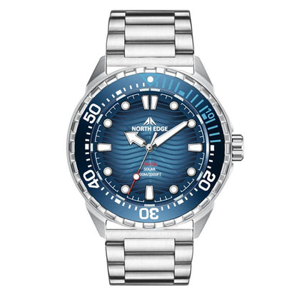 NORTH EDGE TRITON Outdoor Dive Men Solar Luminous Quartz Watch