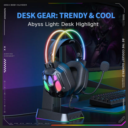 ONIKUMA X89 RGB Wired Earphone with Microphone, X89