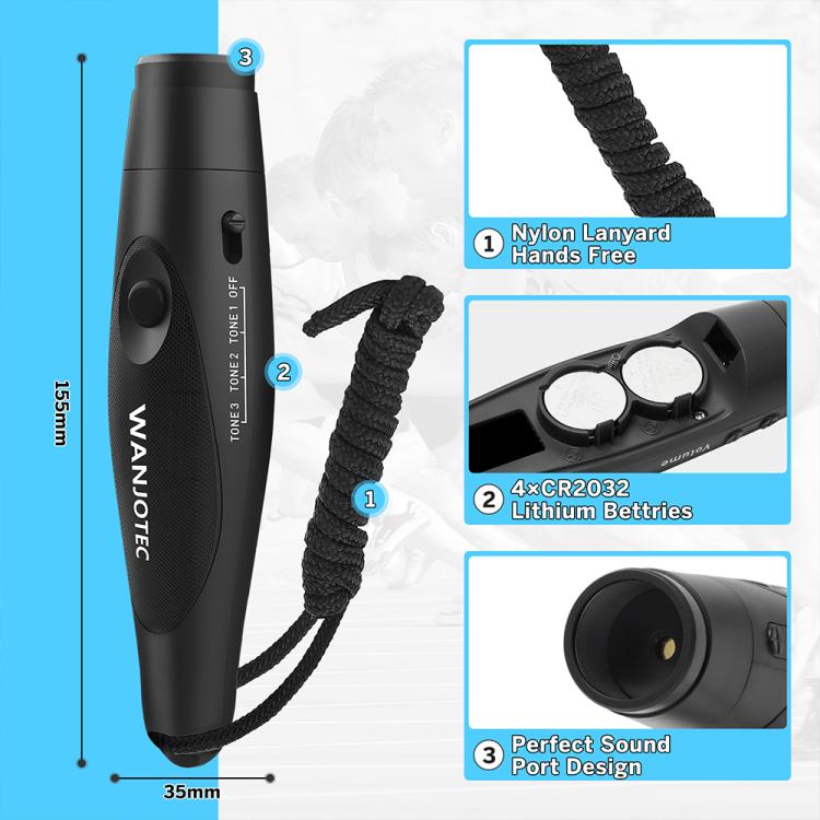 WANJOTEC EW001 Push Button Electronic Whistle