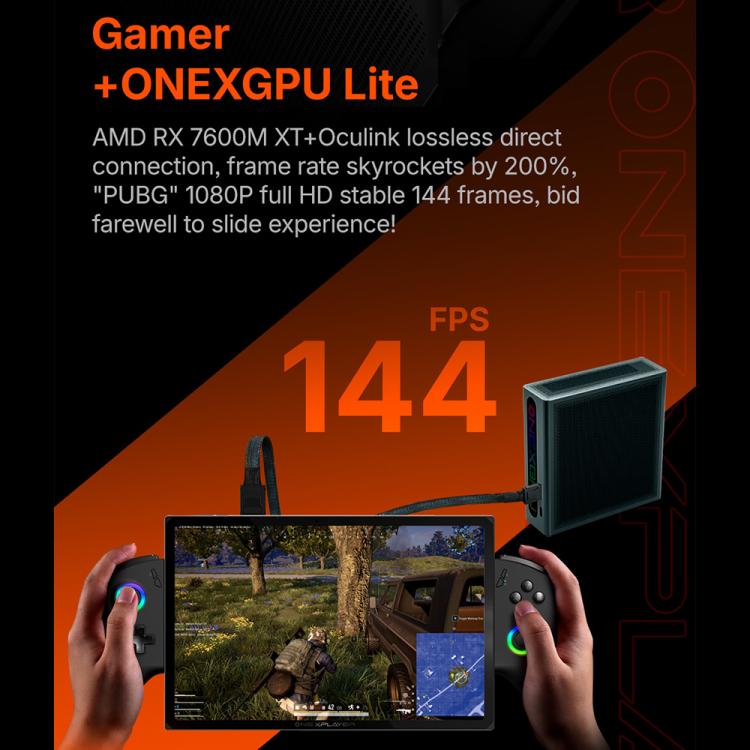 ONE-NETBOOK ONEXGPU Lite AMD Radeon RX 7600M XT 8GB Pocket Graphics Card Dock, ONEXGPU Lite
