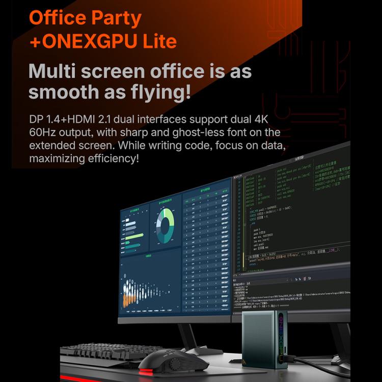 ONE-NETBOOK ONEXGPU Lite AMD Radeon RX 7600M XT 8GB Pocket Graphics Card Dock, ONEXGPU Lite