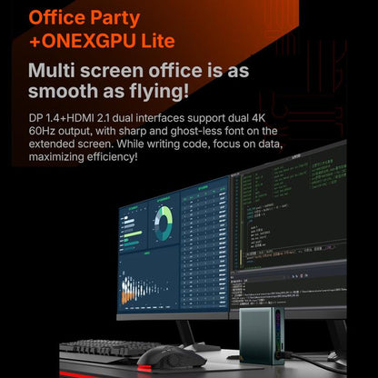 ONE-NETBOOK ONEXGPU Lite AMD Radeon RX 7600M XT 8GB Pocket Graphics Card Dock, ONEXGPU Lite