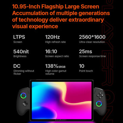 ONE-NETBOOK OneXPlayer X1 Air 10.95 inch Handheld Game Console, Windows 11 Intel Core Ultra 5 228V, 32GB+512GB, 32GB+1TB