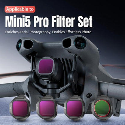 For DJI Mini 5 Pro STARTRC Camera Lens Filter, CPL, NIGHT, 3 in 1 CPL ND16/64, 4 in 1 CPL ND8/32/128, 4 in 1 CPL ND16/64 NIGHT, 6 in 1 Mixed Filter