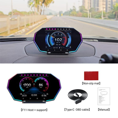 F11 Upgraded Version Multi-functional LCD HD OBD2 GPS Display, F11 Upgraded Version