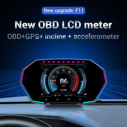 F11 Upgraded Version Multi-functional LCD HD OBD2 GPS Display, F11 Upgraded Version