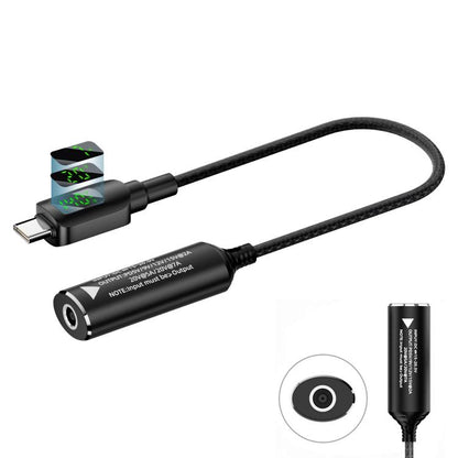 140W Digital Display Laptop Charging Adapter Connector, DC 4.5 x 0.6mm to Type-C Male, DC 5.5 x 2.1mm to Type-C Male, DC 5.5 x 2.5mm to Type-C Male, DC 6.0 x 0.6mm to Type-C Male, DC 7.4 x 0.6mm to Type-C Male, DC 7.9 x 0.9mm to Type-C Male...