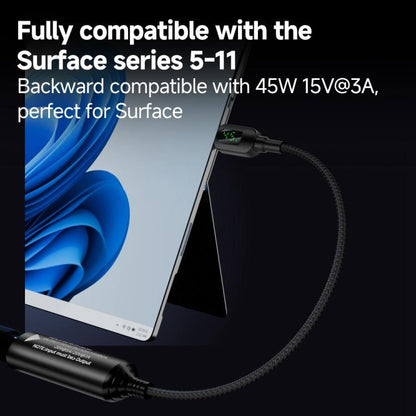 140W Digital Display Laptop Charging Adapter Connector, DC 4.5 x 0.6mm to Type-C Male, DC 5.5 x 2.1mm to Type-C Male, DC 5.5 x 2.5mm to Type-C Male, DC 6.0 x 0.6mm to Type-C Male, DC 7.4 x 0.6mm to Type-C Male, DC 7.9 x 0.9mm to Type-C Male...