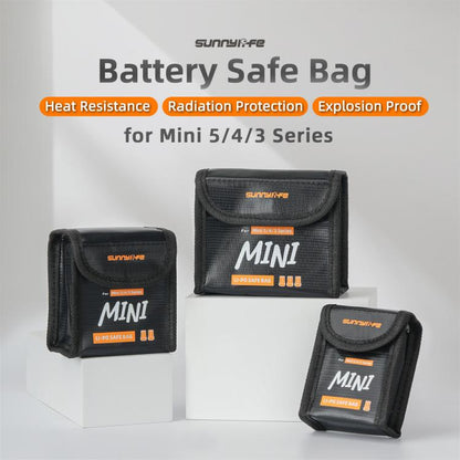 Sunnylife Battery Explosion-proof Safe Bag Protective Li-Po Safe Bag, For DJI Mini 5 / 4 / 3 Series