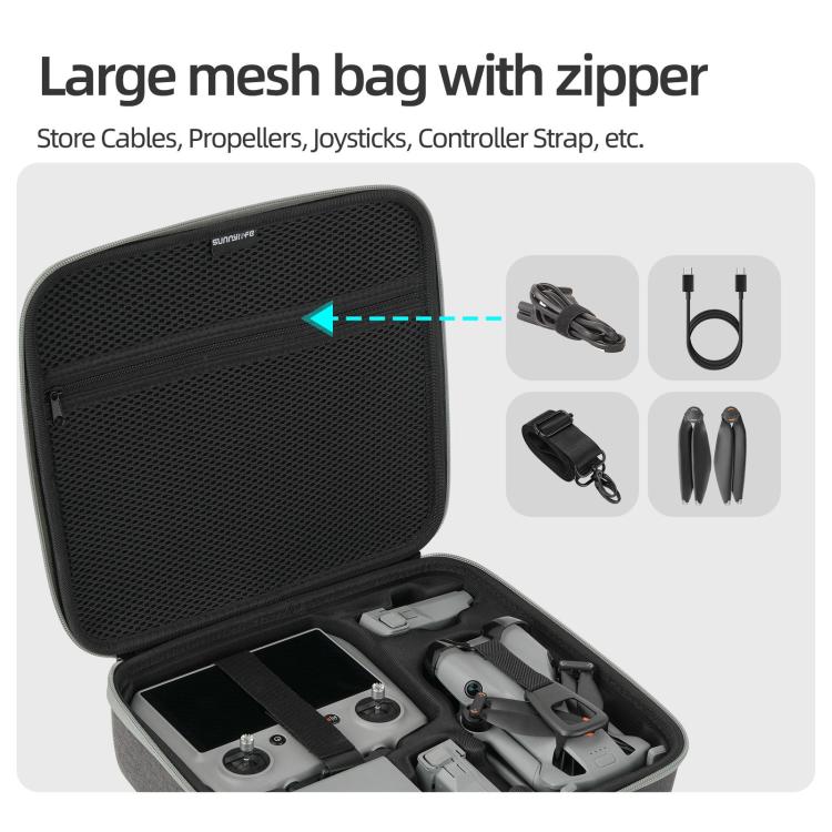 Sunnylife Carrying Hard Travel Storage Bag, For DJI Lito 1 / X1 / Mini 5 Pro Body Bag, For DJI Lito 1 / X1 / Mini 5 Pro Easy Combo Bag, For DJI Lito 1 / X1 / Mini 5 Pro Battery Combo Bag, For DJI RC 2/1 / RC-N3/2/1 Controller Bag
