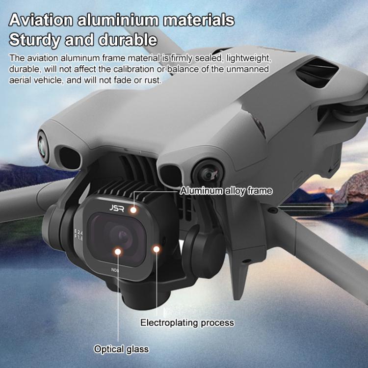 For DJI Mini 5 Pro JSR KB Series Drone Camera Lens Filter, MCUV, CPL, ND8, ND16, ND32, ND64, ND128, ND256, STAR, NIGHT, Black Mist 1/4, 3 in 1 UV ND8/16, 3 in 1 ND8/32/128, 4 in 1 CPL ND8-32, 4 in 1 ND8-64, 6 in 1 ND8-64 UV CPL, 8 in 1 Mixed Filter