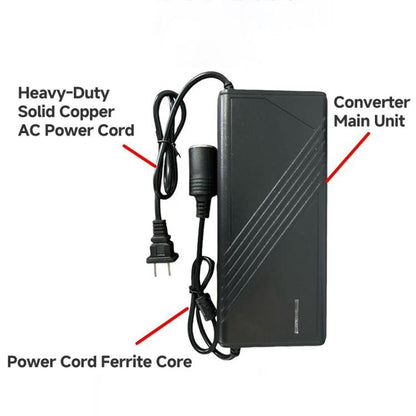 220V to 12V 20A Car to Home Converter Dedicated Inverter for Car Refrigerator, EU Plug, UK Plug, US Plug