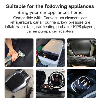 220V to 12V 20A Car to Home Converter Dedicated Inverter for Car Refrigerator, EU Plug, UK Plug, US Plug