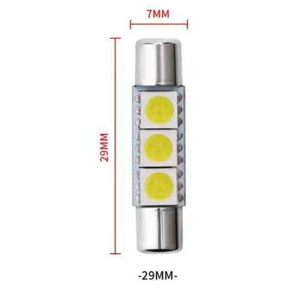 10pcs ST6-5050-3SMD 29mm B6 LED Car Make-up Mirror Light Reading Lamp, ST6-5050-3SMD