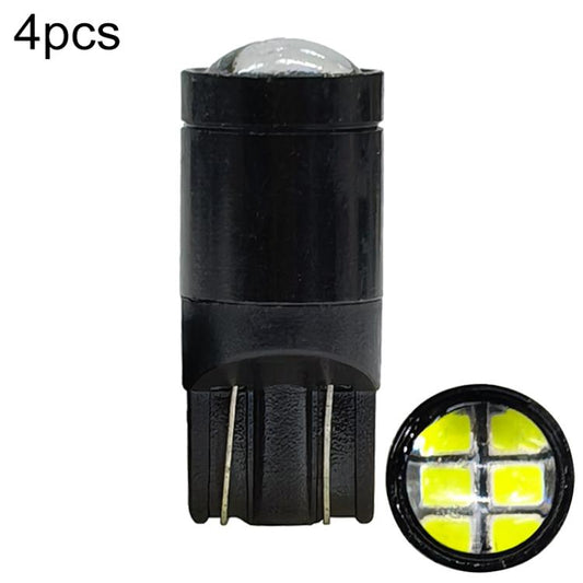 4pcs T10 3014-6SMD Car Clearance Lights License Plate Lamp, 3014-6SMD