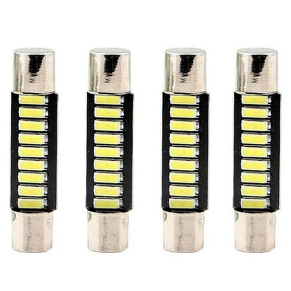 4pcs ST6-4014-9SMD 29mm B6 LED Car Make-up Mirror Light Reading Lamp, ST6-4014-9SMD