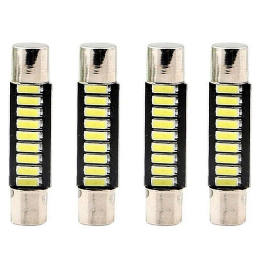 4pcs ST6-4014-9SMD 29mm B6 LED Car Make-up Mirror Light Reading Lamp, ST6-4014-9SMD