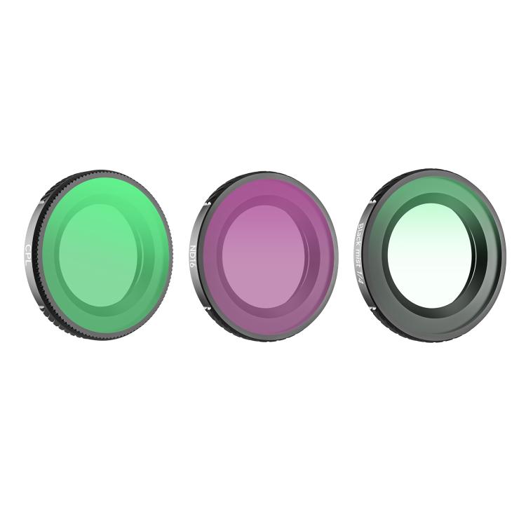 For DJI Osmo Nano Sunnylife Camera Lens Filter, Black Mist 1/4, CPL, MCUV, ND8, ND16, ND32, ND64, ND8PL, ND16PL, ND32PL, ND64PL, 3 in 1 Light Shadow, 3 in 1 Mixed Filter, 4 in 1 Mixed Filter, 4 in 1 ND, 4 in 1 NDPL, 6 in 1 Mixed Filter