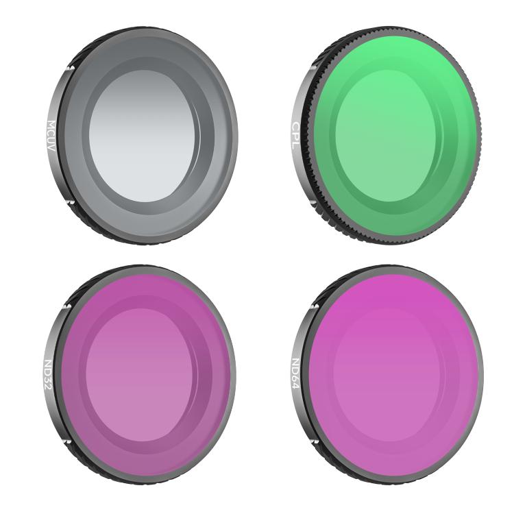 For DJI Osmo Nano Sunnylife Camera Lens Filter, Black Mist 1/4, CPL, MCUV, ND8, ND16, ND32, ND64, ND8PL, ND16PL, ND32PL, ND64PL, 3 in 1 Light Shadow, 3 in 1 Mixed Filter, 4 in 1 Mixed Filter, 4 in 1 ND, 4 in 1 NDPL, 6 in 1 Mixed Filter