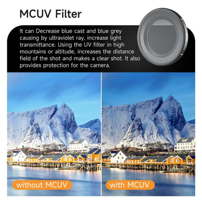 For DJI Osmo Nano Sunnylife Camera Lens Filter, Black Mist 1/4, CPL, MCUV, ND8, ND16, ND32, ND64, ND8PL, ND16PL, ND32PL, ND64PL, 3 in 1 Light Shadow, 3 in 1 Mixed Filter, 4 in 1 Mixed Filter, 4 in 1 ND, 4 in 1 NDPL, 6 in 1 Mixed Filter