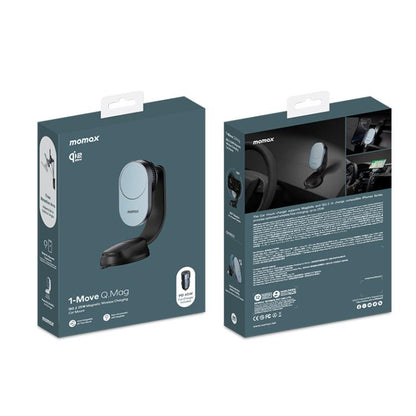 Momax CM38Q22 1-Move Q.Mag 25W Magnetic Wireless Fast Charging Car Mount, CM38Q22