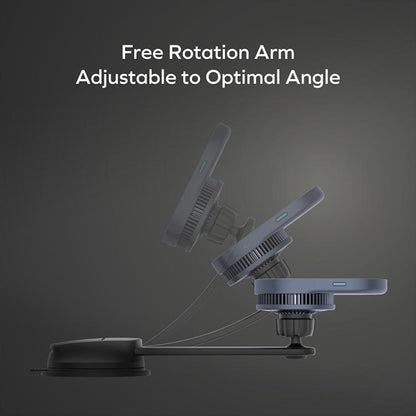 Momax CM38Q22 1-Move Q.Mag 25W Magnetic Wireless Fast Charging Car Mount, CM38Q22