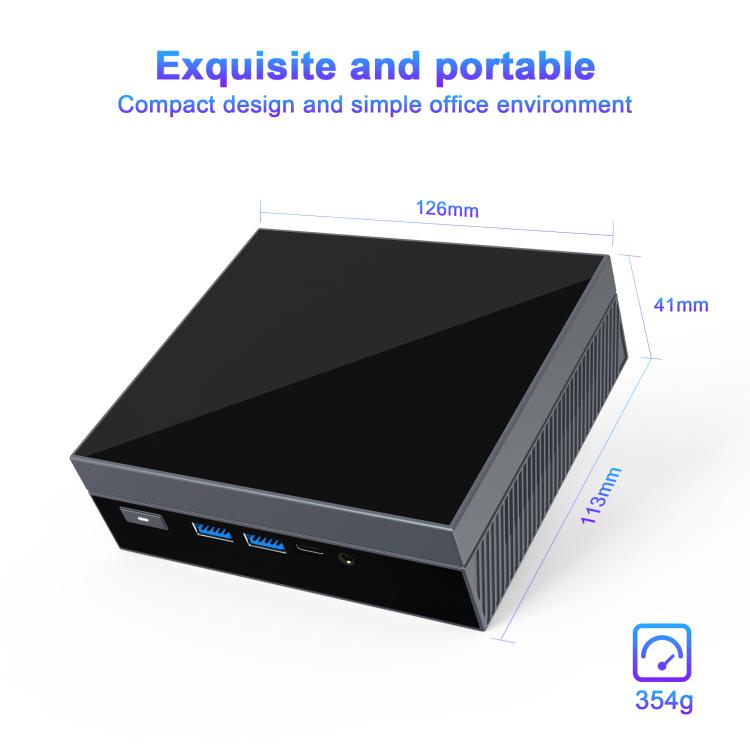 GXMO GX59 Windows 11 Mini PC, 16GB+512GB, Intel 12th Gen Celeron N5095 Quad-Core Processor, EU Plug, US Plug, UK Plug, AU Plug