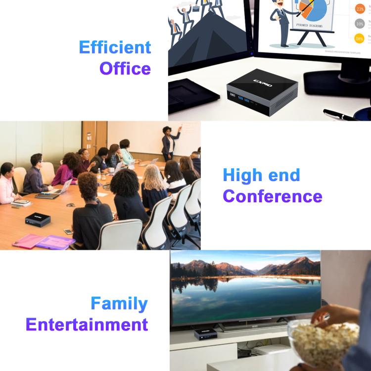 GXMO GX59 Windows 11 Mini PC, 16GB+512GB, Intel 12th Gen Celeron N5095 Quad-Core Processor, EU Plug, US Plug, UK Plug, AU Plug