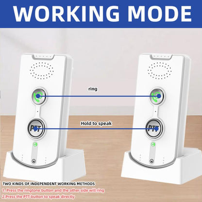 2pcs H8S-2 Wireless Two-way Indoor Voice Pager
