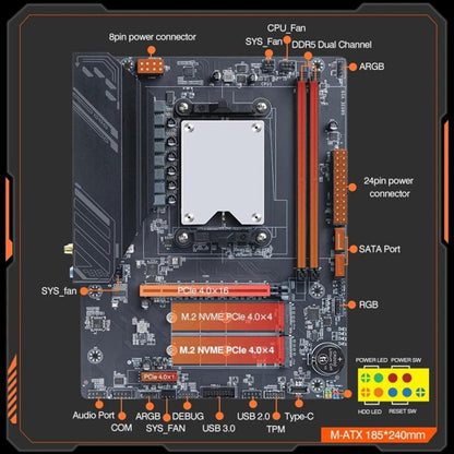 CPU AMD Desktop Computer Motherboard, Ryzen 9 7945HX, Ryzen 9 7845HX, Ryzen 7 7745HX