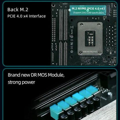 ERYING ITX i5-12500H CPU Desktop Computer Motherboard, i5-12500H