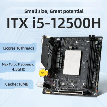 ERYING ITX i5-12500H CPU Desktop Computer Motherboard, i5-12500H