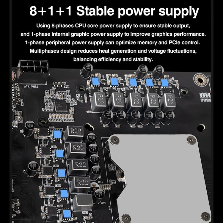 ERYING HX770 Chipset i5-14500HX Onboard CPU NAS Host Motherboard, i5-14500HX