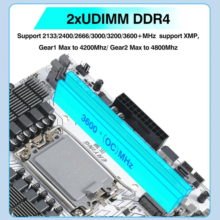 ERYING M-ATX B760M Gaming DDR4 RAM DIY Desktop Computer Motherboard, B760M