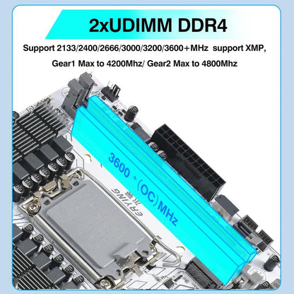 ERYING M-ATX B760M Gaming DDR4 RAM DIY Desktop Computer Motherboard, B760M