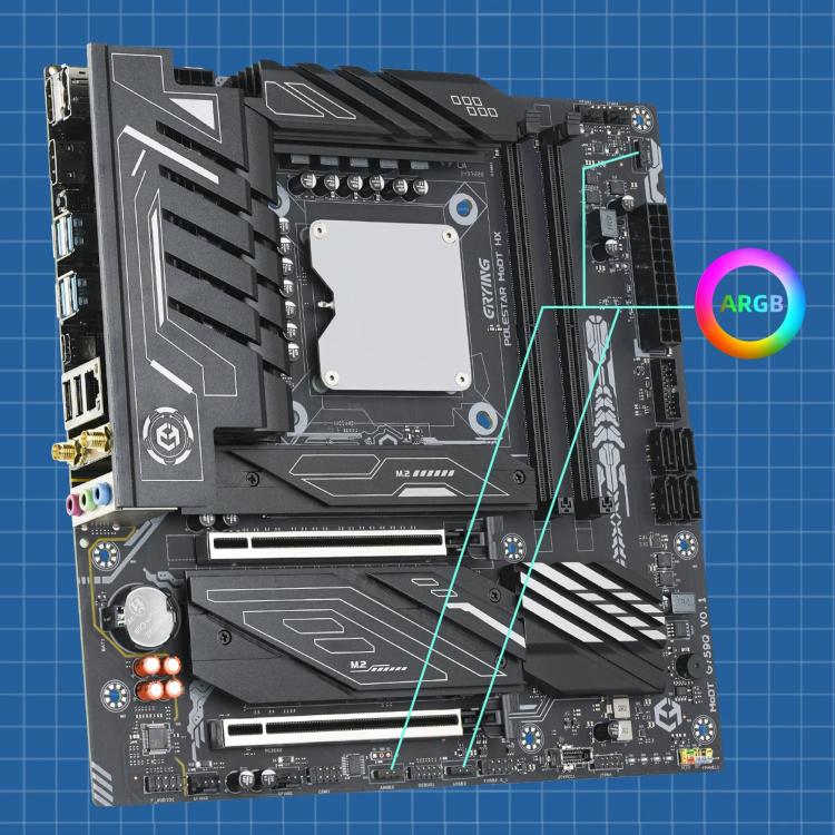 ERYING ATX i9-14900HX Onboard CPU Desktop Computer Motherboard, i9-14900HX