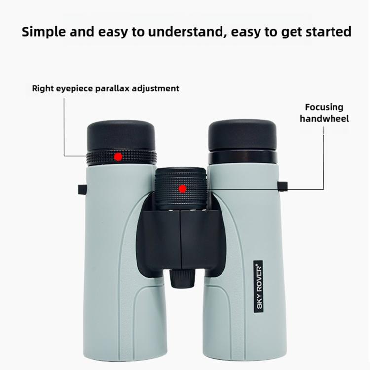 SKY ROVER Hiking Waterproof Roof Prism Handheld Binocular, 8x42, 10x42