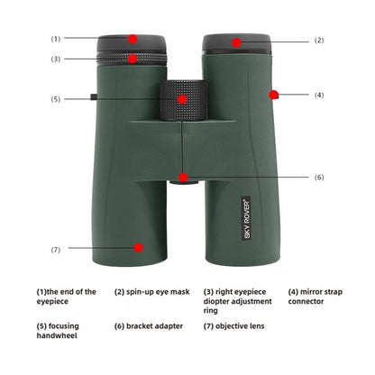 SKY ROVER Qinyun Waterproof APO Handheld Binocular, 6x32, 8x42, 10x42, 12x50, 12x56, 15x56