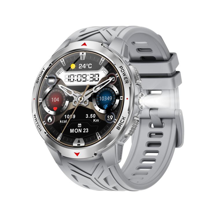 KT88 1.7 inch TFT Screen Outdoor Sports Smart Watch 3ATM Waterproof with Flashlight