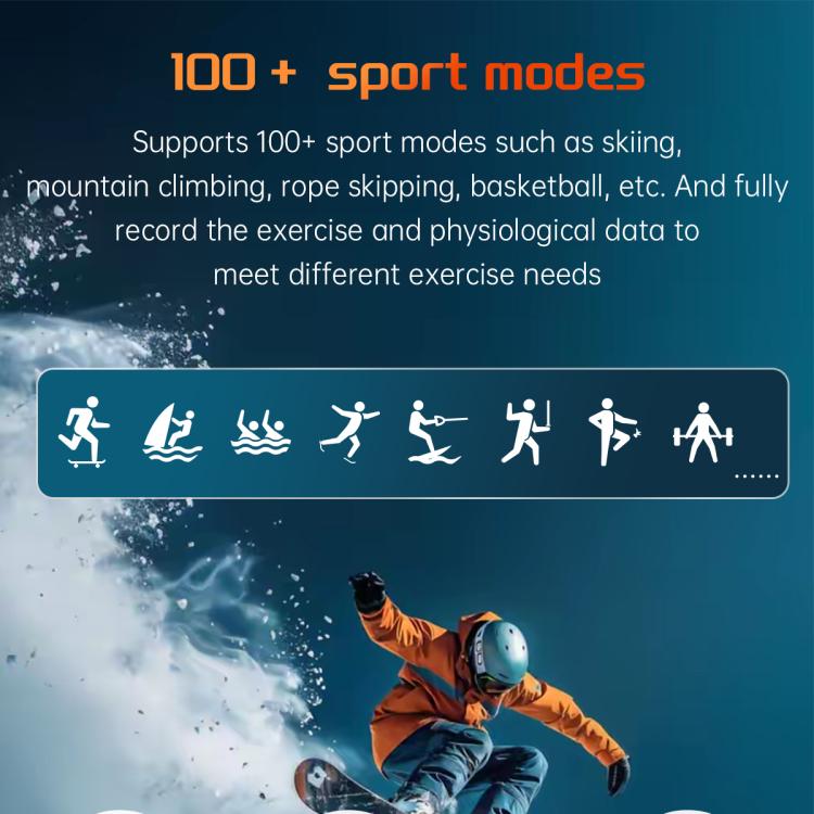 KT88 1.7 inch TFT Screen Outdoor Sports Smart Watch 3ATM Waterproof with Flashlight