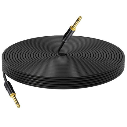 Mono Male to Male 6.35mm Mixer Audio Cable, 0.5m, 1m, 1.5m, 2m, 3m, 5m, 10m, 15m, 20m