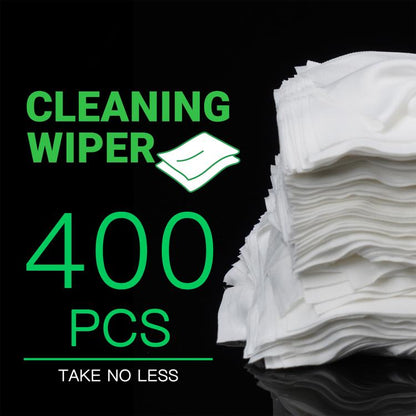 2UUL CL05 400pcs/Set Daily Glass Cleaning Disposable Dust-Free Cloth, 2UUL CL05