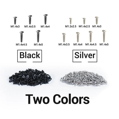 2UUL SC12 SpareScrew12 Phillips Screws Set for Most Android Phones Repair (1200pcs/Set ), 2UUL SC12