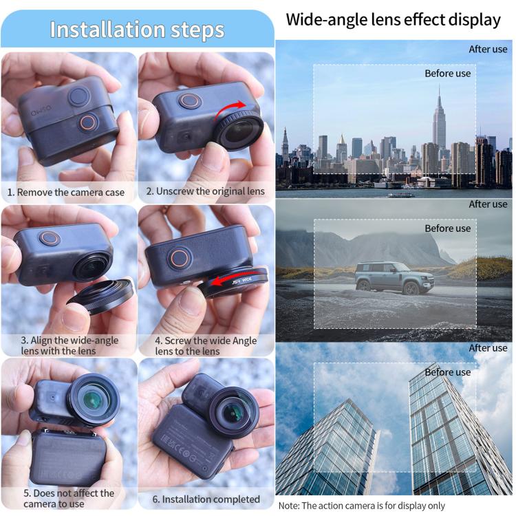For DJI Osmo Nano JSR Lens Filter, Wide Lens, Wide Lens + Mini Tripod, Wide Lens + Macro 10X, 5 in 1 Wide CPL ND8/16/32, 4 in 1 Wide ND8/16/32, 5 in 1 Wide ND8/16/32/64PL, 9 in 1 Wide Mixed Filter