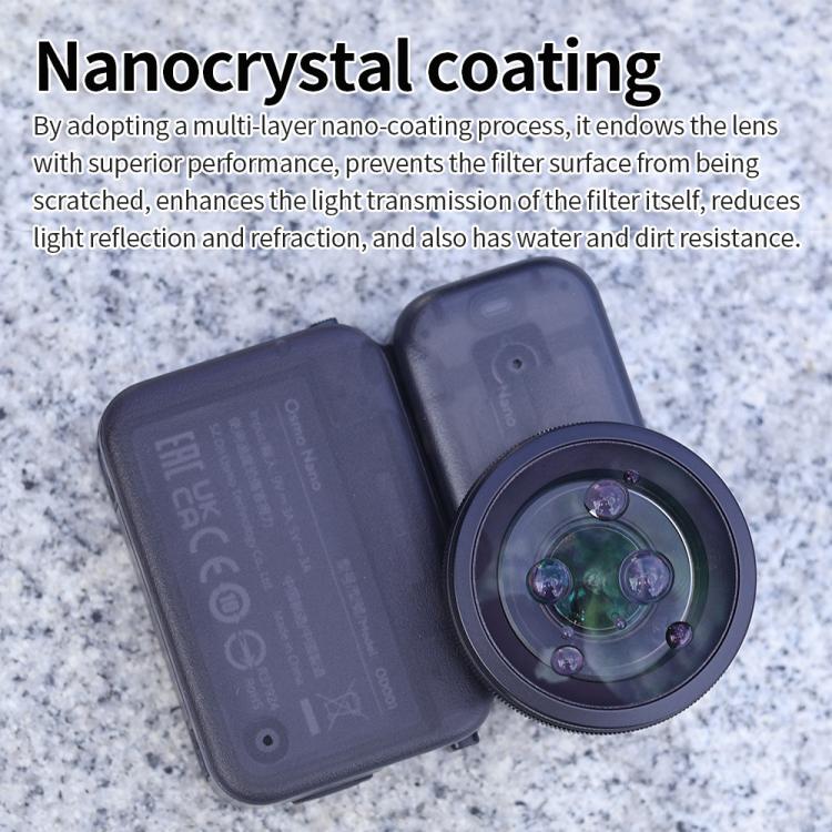 For DJI Osmo Nano JSR Lens Filter, Wide Lens, Wide Lens + Mini Tripod, Wide Lens + Macro 10X, 5 in 1 Wide CPL ND8/16/32, 4 in 1 Wide ND8/16/32, 5 in 1 Wide ND8/16/32/64PL, 9 in 1 Wide Mixed Filter