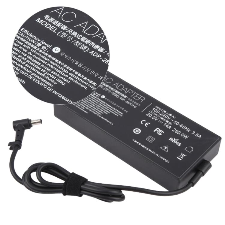 280W 20A 14A Power Adapter with DC 6.0x3.7mm Port For Asus, EU Plug, US Plug, UK Plug, AU Plug